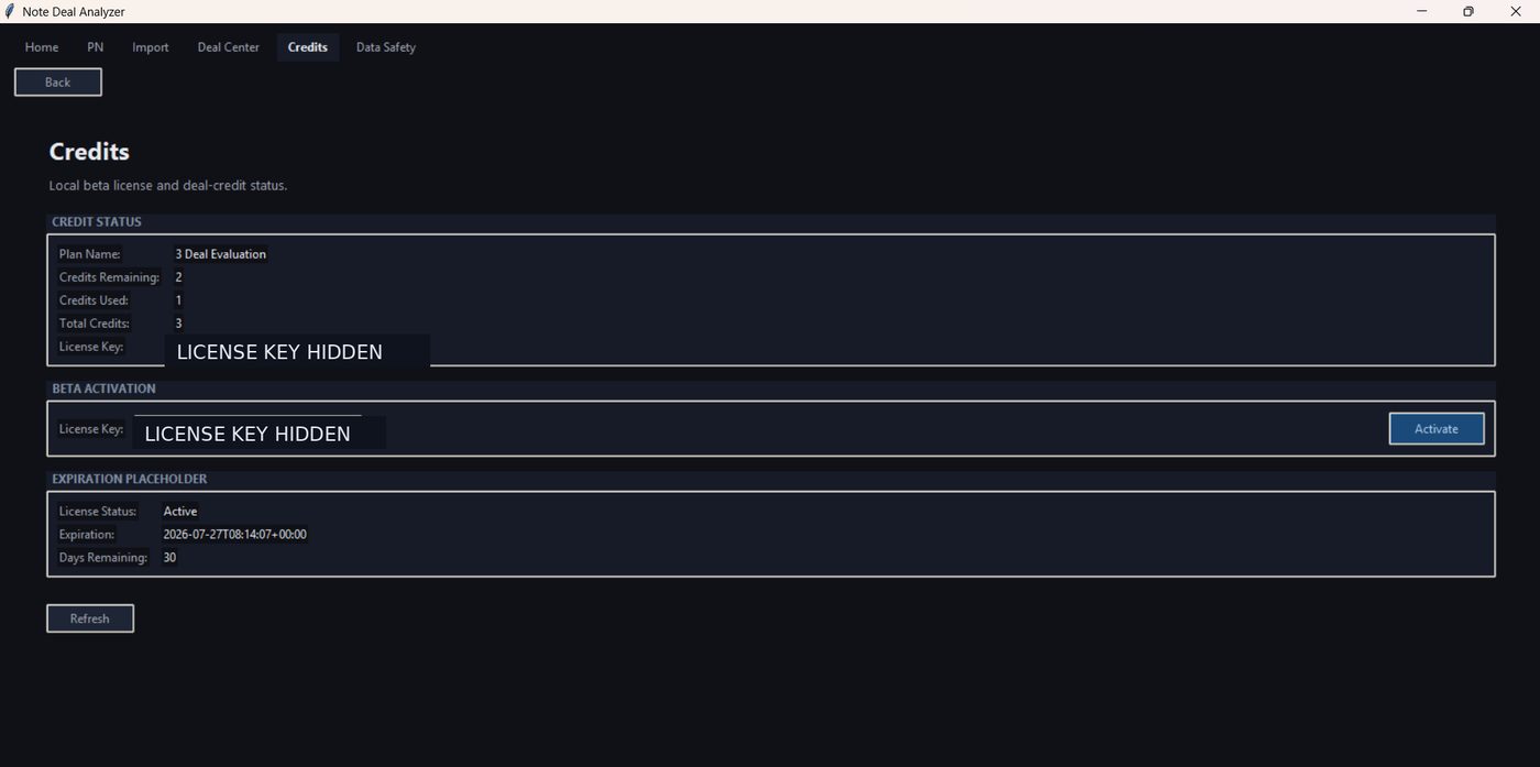 Credits screen