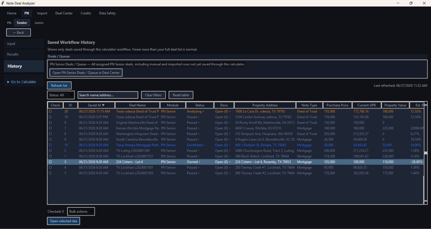 Import workflow